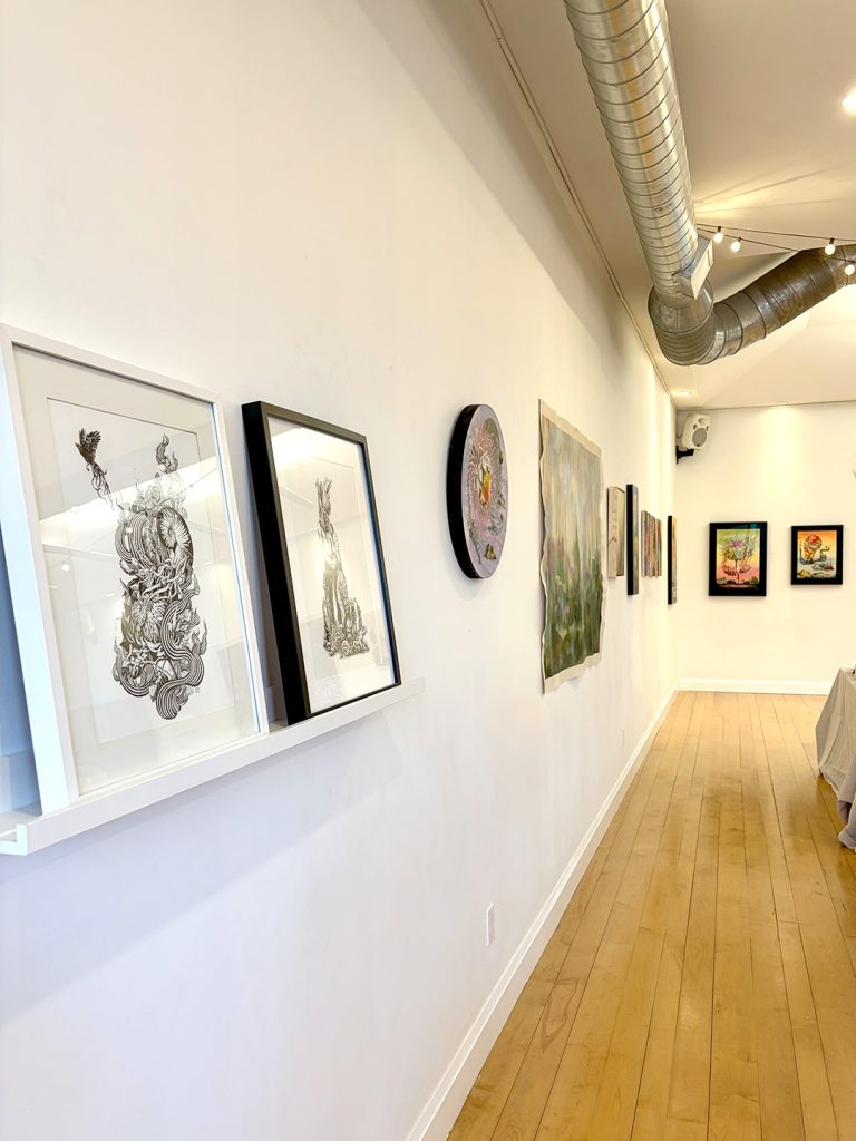 Paintings by Stephen Altena, Jacqui Oakley & Melanie Cheung